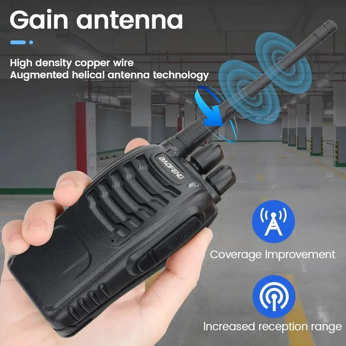 Baofeng 6/8Pcs BF 888S Walkie Talkie UHF 400 470MHz Long Range Two Way Ham Radios Transceiver .