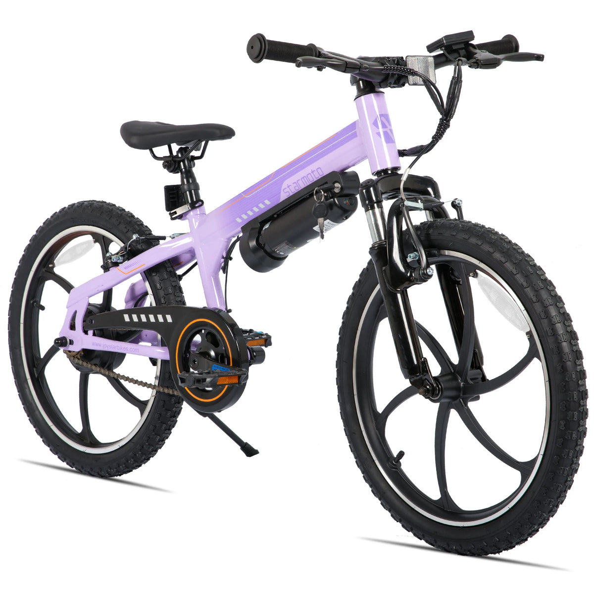 Kids' Electric Mountain Bike for Boys, Girls & Teens Ages 7+, 20 Inch Ebike with 250W Brushless Motor, 15 Miles Range & 15.5MPH Speed, Removable Battery & Dual V-Brakes,.