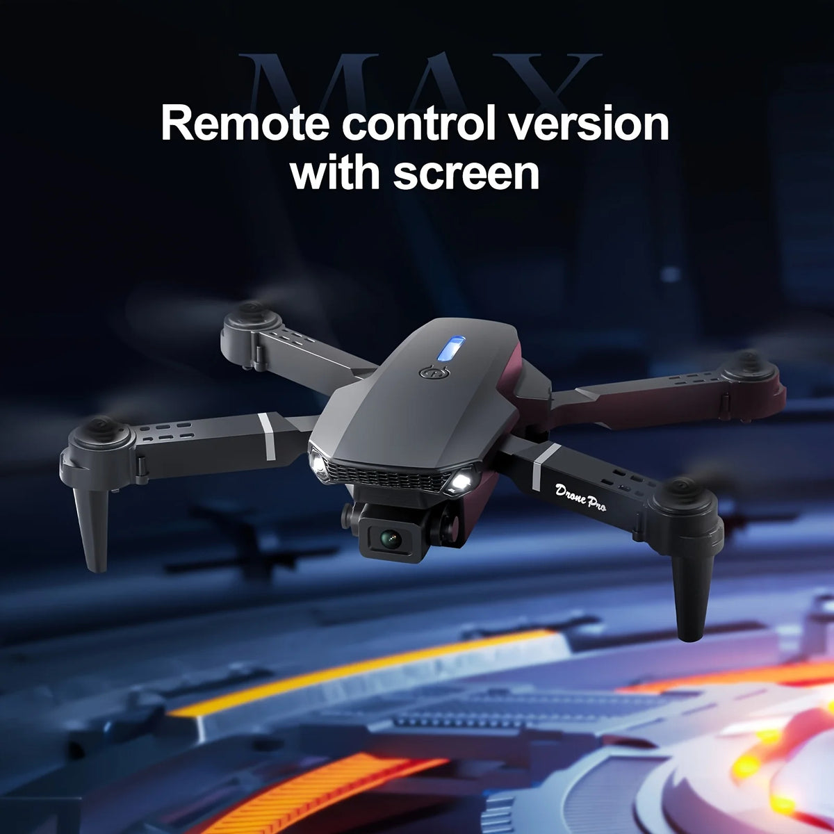 2026 Upgraded E88 PRO MAX Foldable Drone with Dual Cameras, 8K Screen Remote Control, Extra Batteries, .