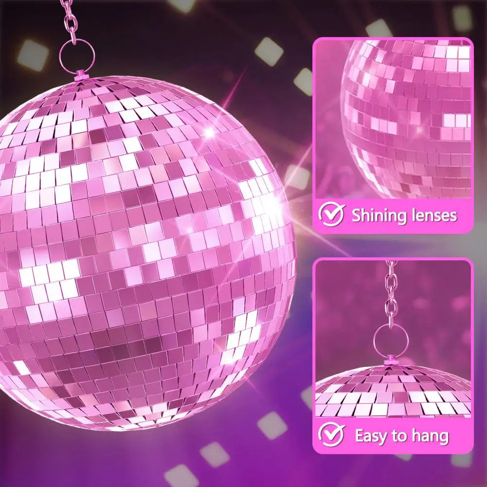 Disco Ball, 12"/16"/20" Mirror Disco Ball .Light Effect Mirror Balls