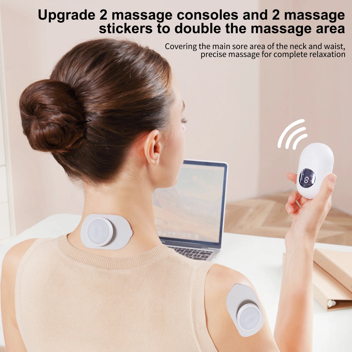 Masgre Wireless TENS EMS Unit - Pads for Electric Muscle Stimulator -.