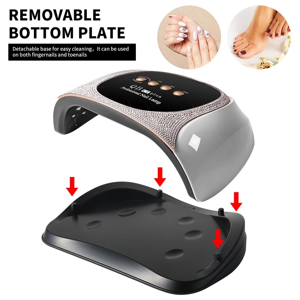 LIMEGIRL 57 UV LED Nail Dryer Professional Nail Lamp for UV Gel Nail Polish Curing Lamp with Timer Automatic Sensor .