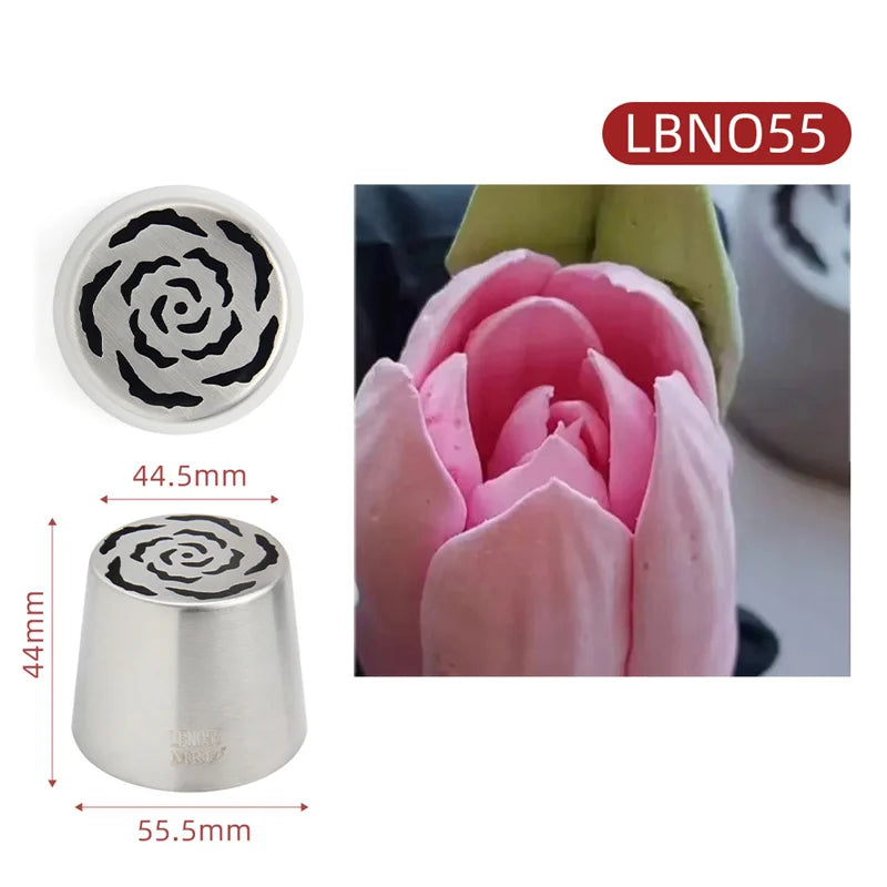 Stainless Steel Oversized Piping Rose Pattern
