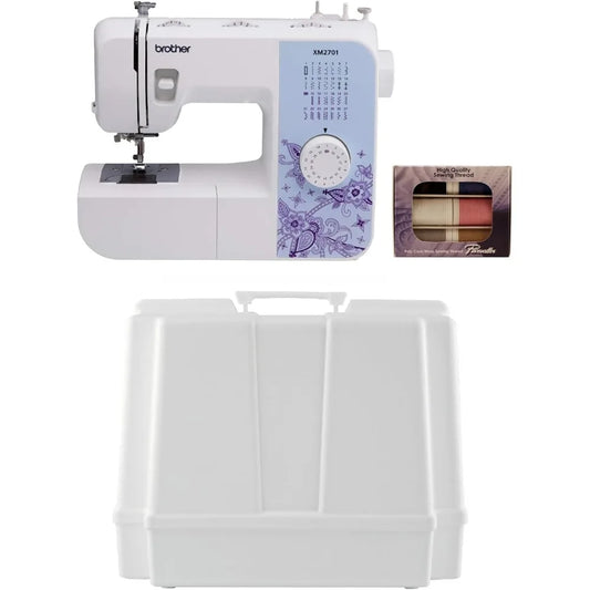 Brother Sewing Machine, XM2701, Lightweight Machine with 27 Stitches, 6 Included Sewing Feet