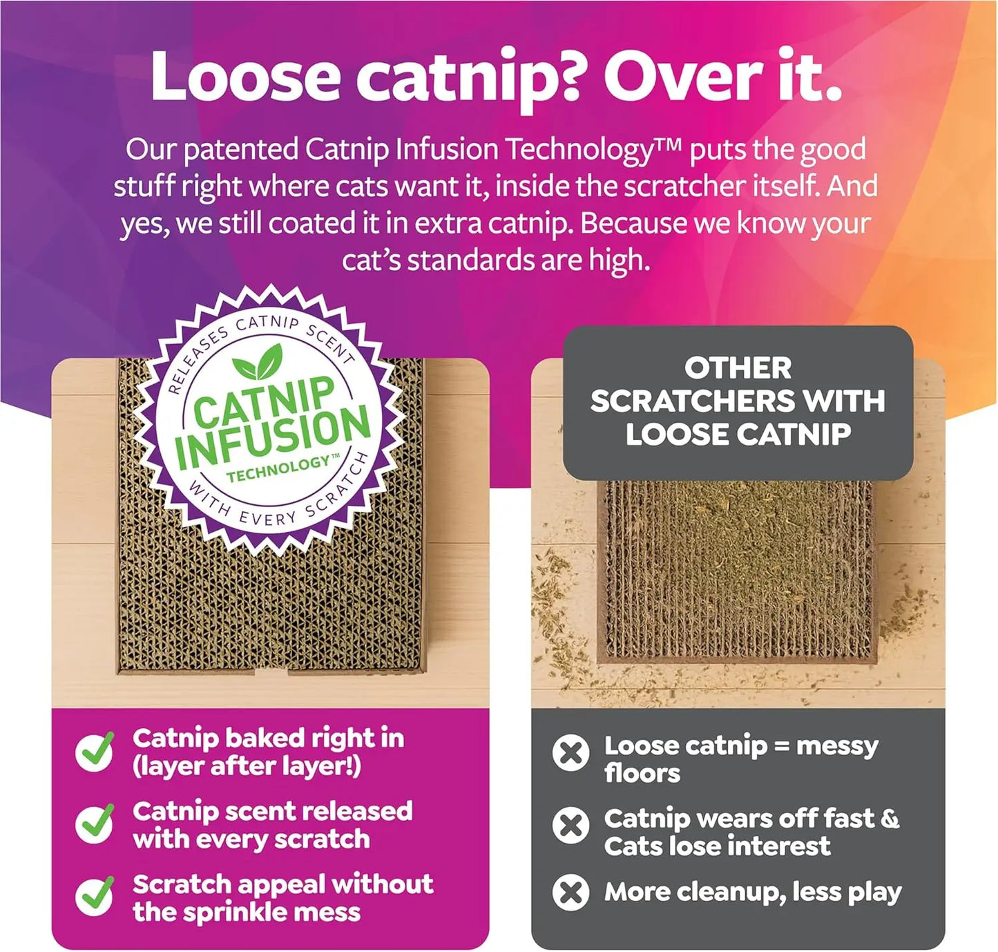 Hanging Cat Scratcher, Corrugated Cardboard