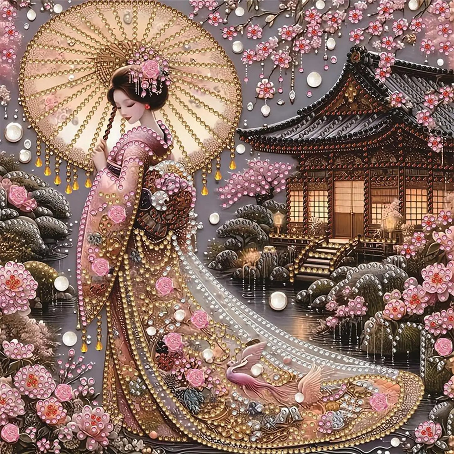Japanese Girl Diamond Painting Kit