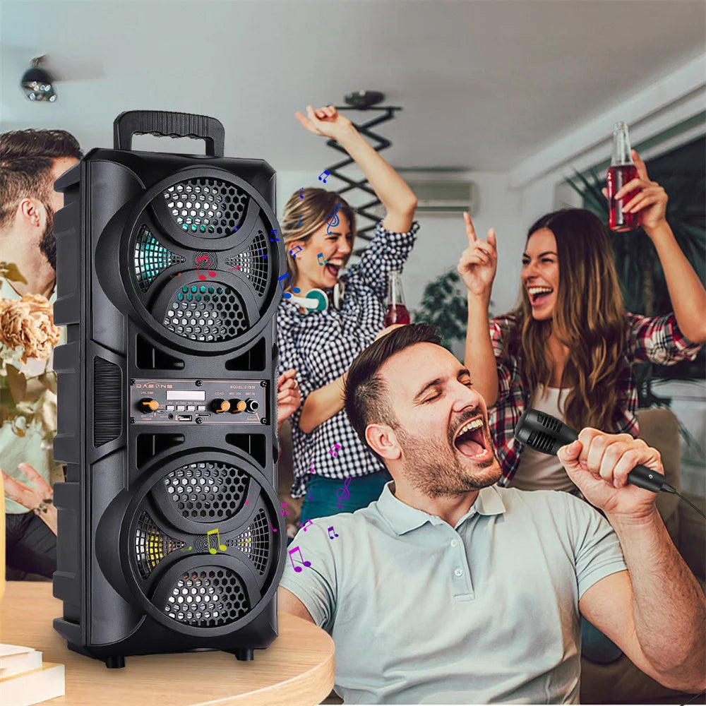 3000W Portable Bluetooth Speaker Sub Woofer Heavy Bass Sound System Party.