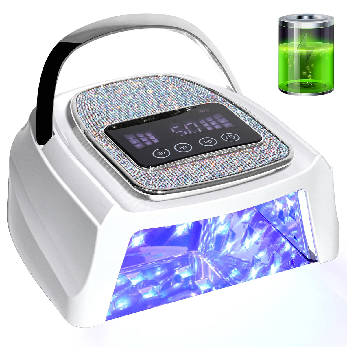 Professional UV LED Nail Lamp Rechargeable 30 LED Nail Dryer .