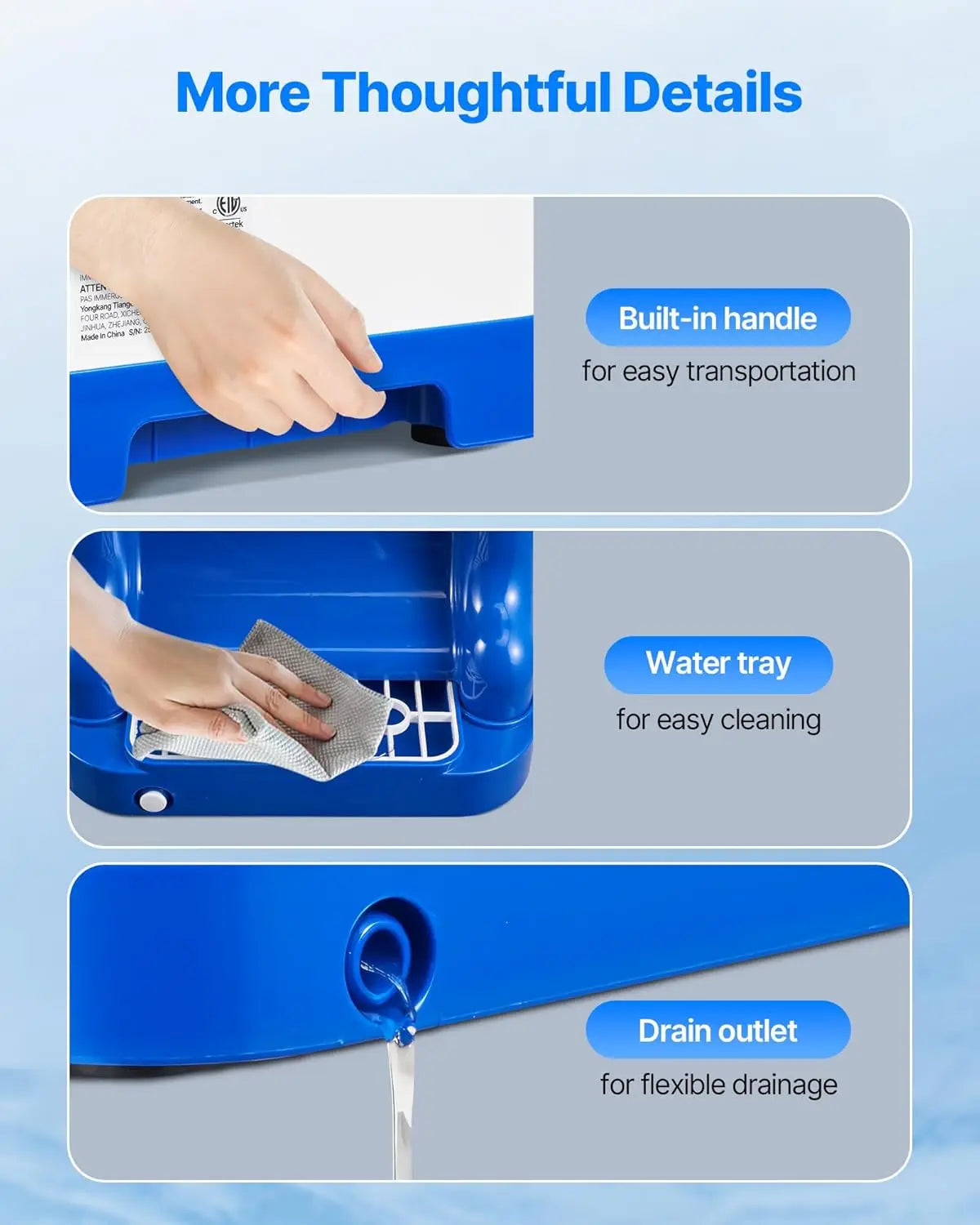 Commercial Ice Shaver, Tabletop Shaved Ice Machinee (Blue)