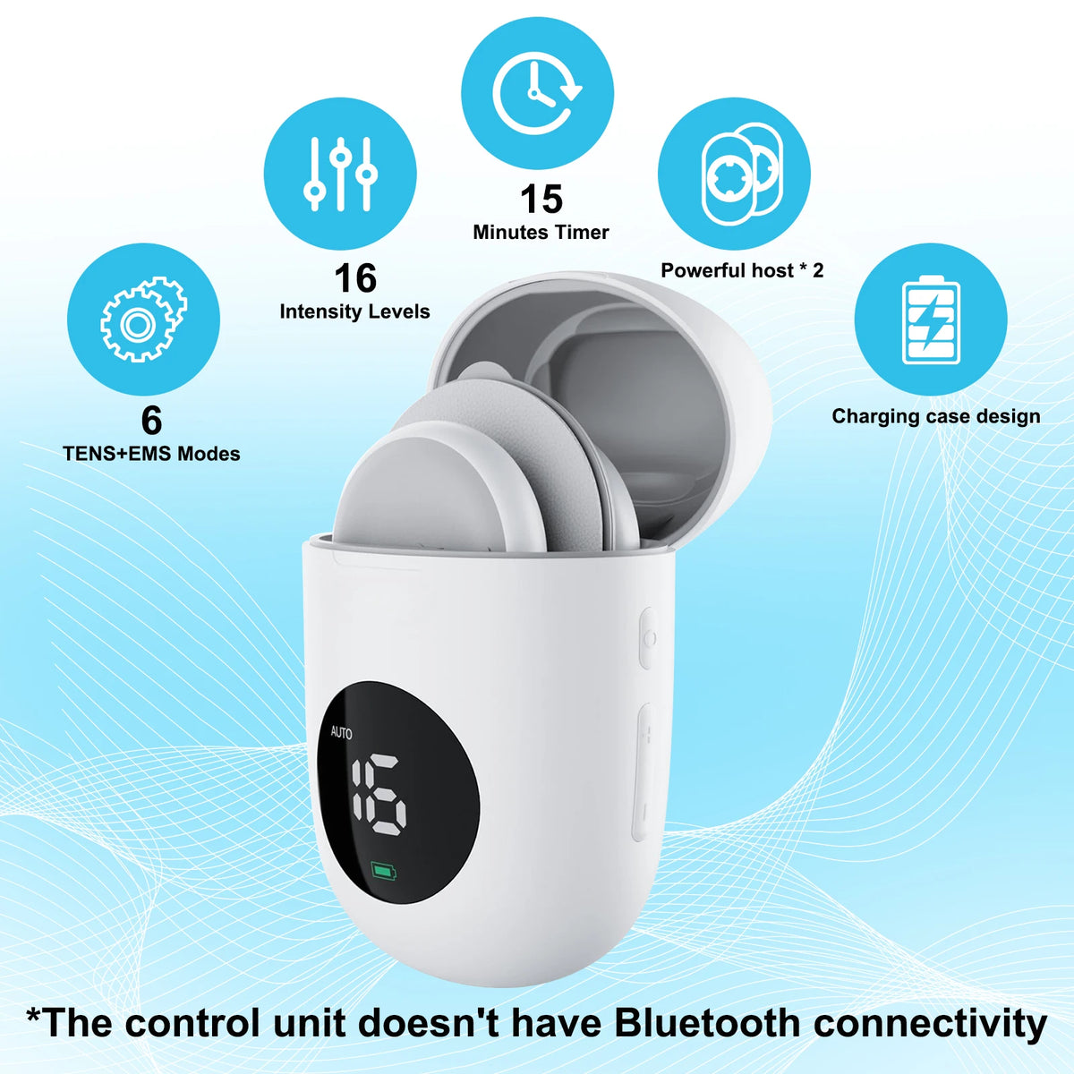 Masgre Wireless TENS EMS Unit - Pads for Electric Muscle Stimulator -.