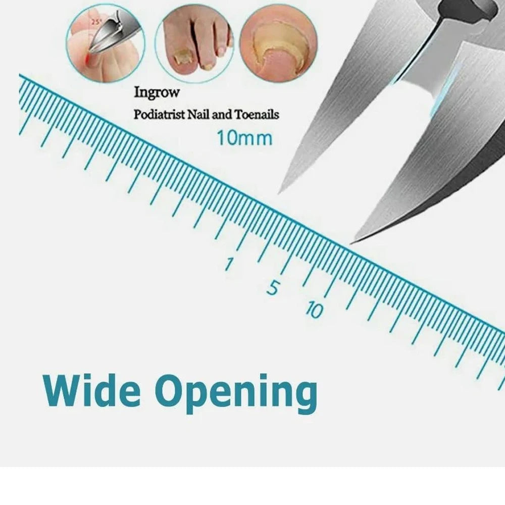 Professional Sharp Curved Blade Toe Nail Clippers For Thick Ingrown Toenails.