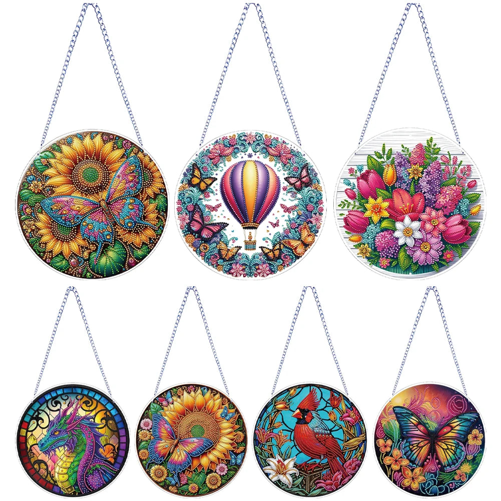 Flower Bird Theme Rhinestone Diamond Art