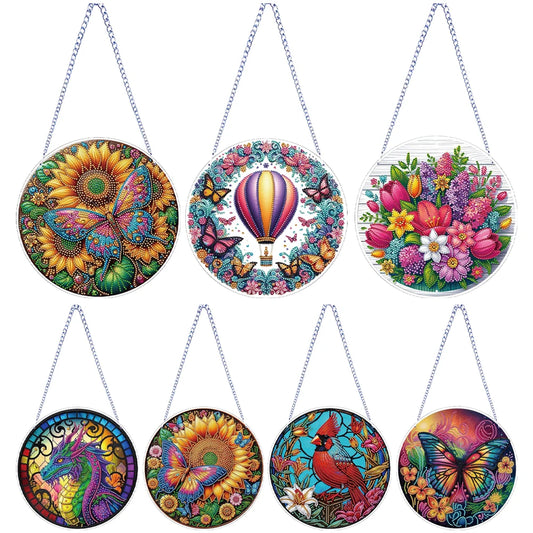 Flower Bird Theme Rhinestone Diamond Art