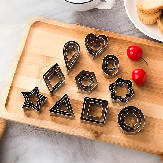 Stainless Steel Cookie Cutter Set  - Geometric Shapes