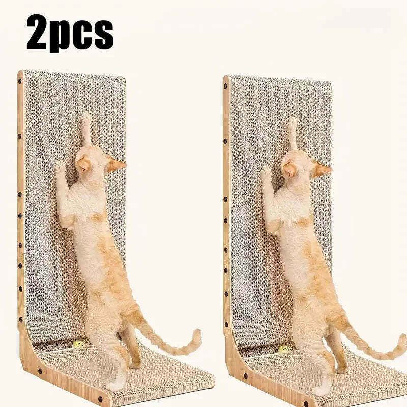 2pcs/6pcs L Shape Cat Scratching Post, 23.6 Inch Indoor.