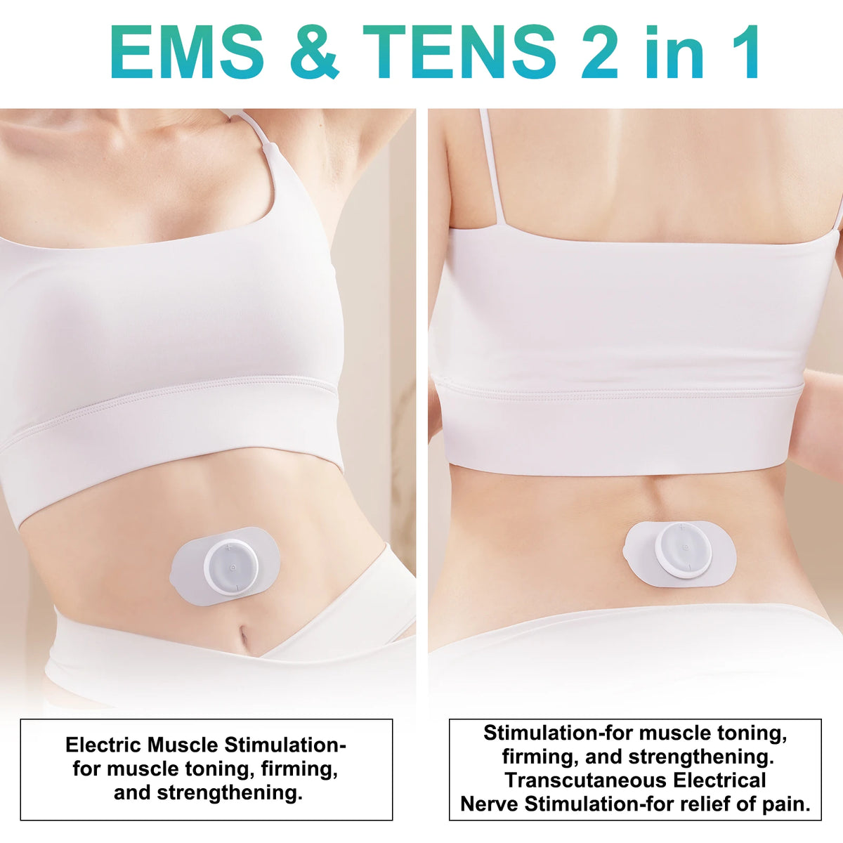 Masgre Wireless TENS EMS Unit - Pads for Electric Muscle Stimulator -.