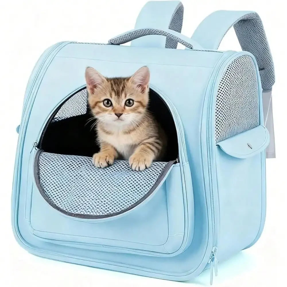 Large Cat Carrier Backpack For Small Dogs And Medium Cats Comfort And Safety Design Reduces Pressure .