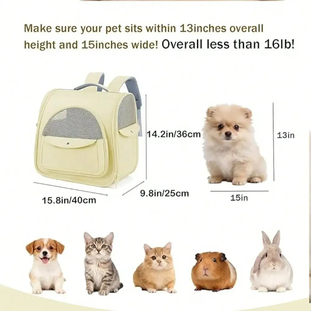 Large Cat Carrier Backpack For Small Dogs And Medium Cats Comfort And Safety Design Reduces Pressure .