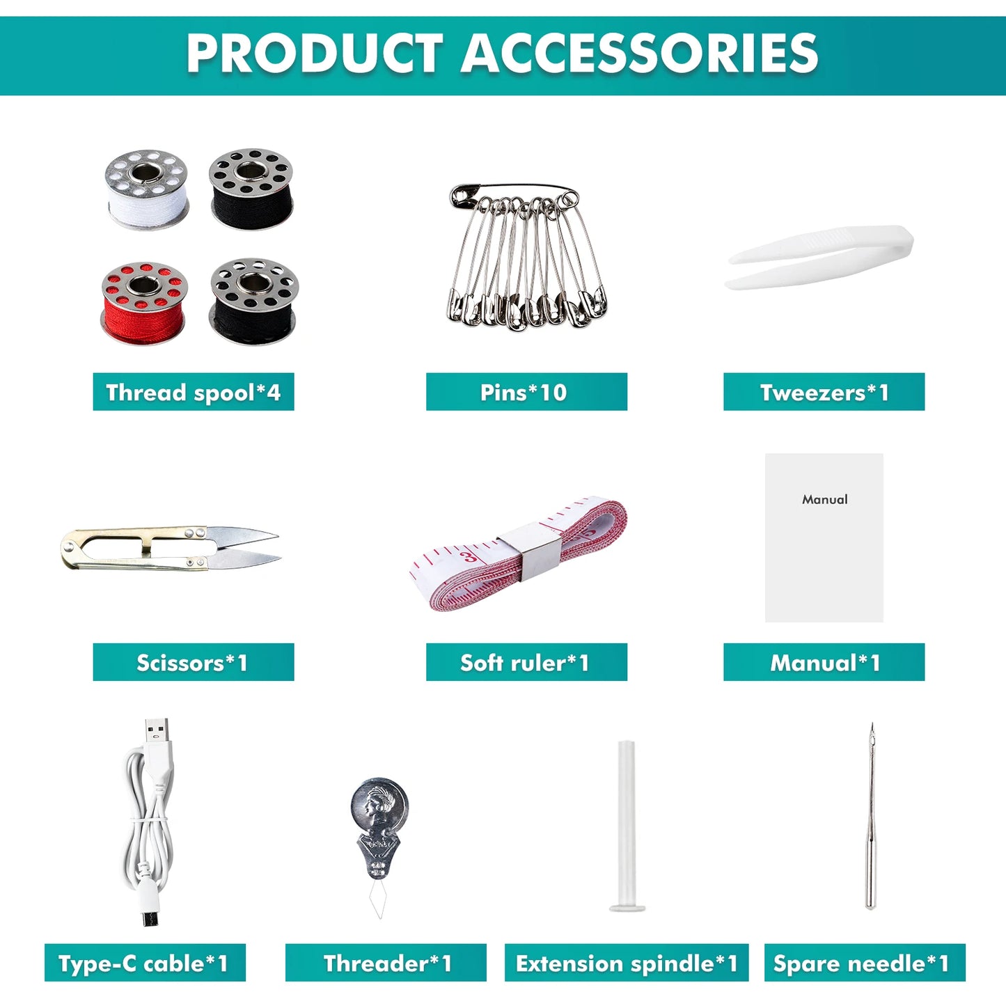 Mini Handheld Sewing Machine, Portable Electric Sewing Machine.