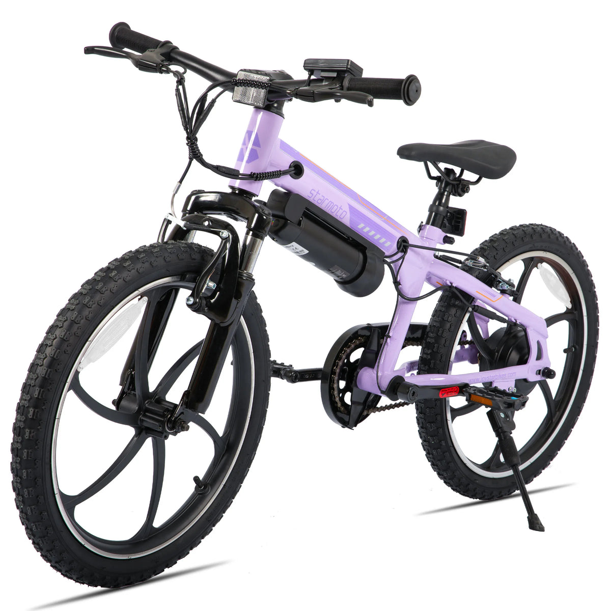 Kids' Electric Mountain Bike for Boys, Girls & Teens Ages 7+, 20 Inch Ebike with 250W Brushless Motor, 15 Miles Range & 15.5MPH Speed, Removable Battery & Dual V-Brakes,.