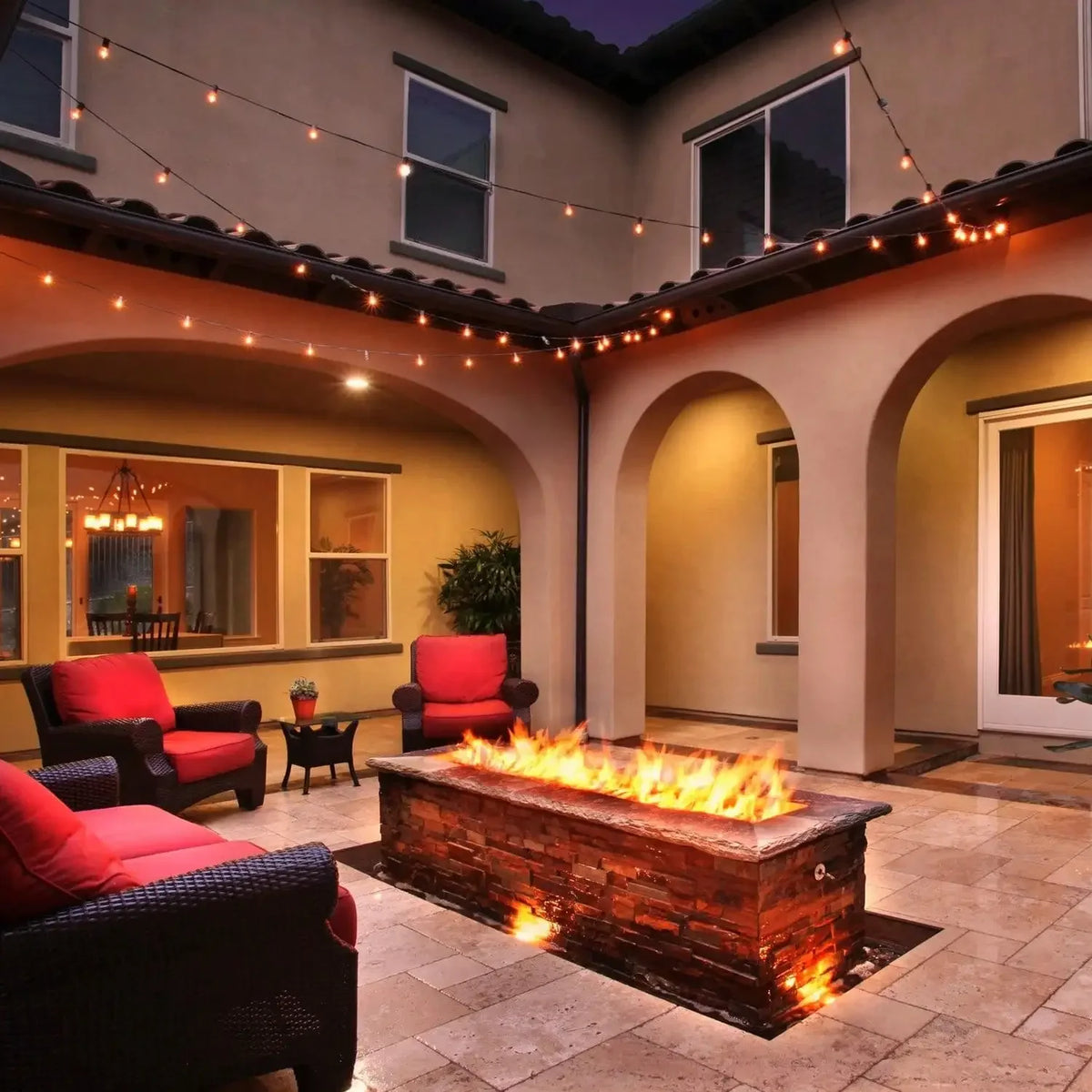 50/100FT Outdoor String Lights With 12 S14 Edison Vintage Bulbs, Connectable Outdoor Patio Lighting, Waterproof And Shatterproof .