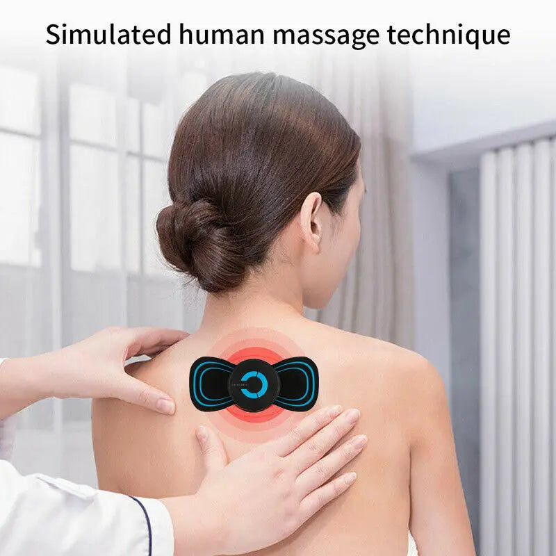 Mini Massager, Rechargeable Intelligent TENS Unit Muscle Stimulator for Pain Relief - FSA or HSA Eligible Deep Tissue EMS Massager Management for Back, Neck, Arm Electronic Pulse Machine