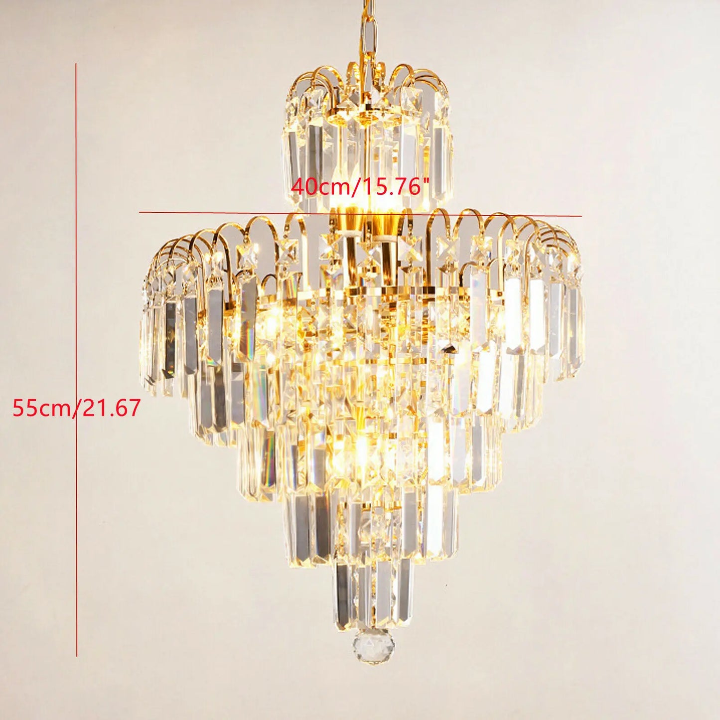 Luxury Crystal Chandelier Modern Ceiling Light Lamp Pendant Fixture