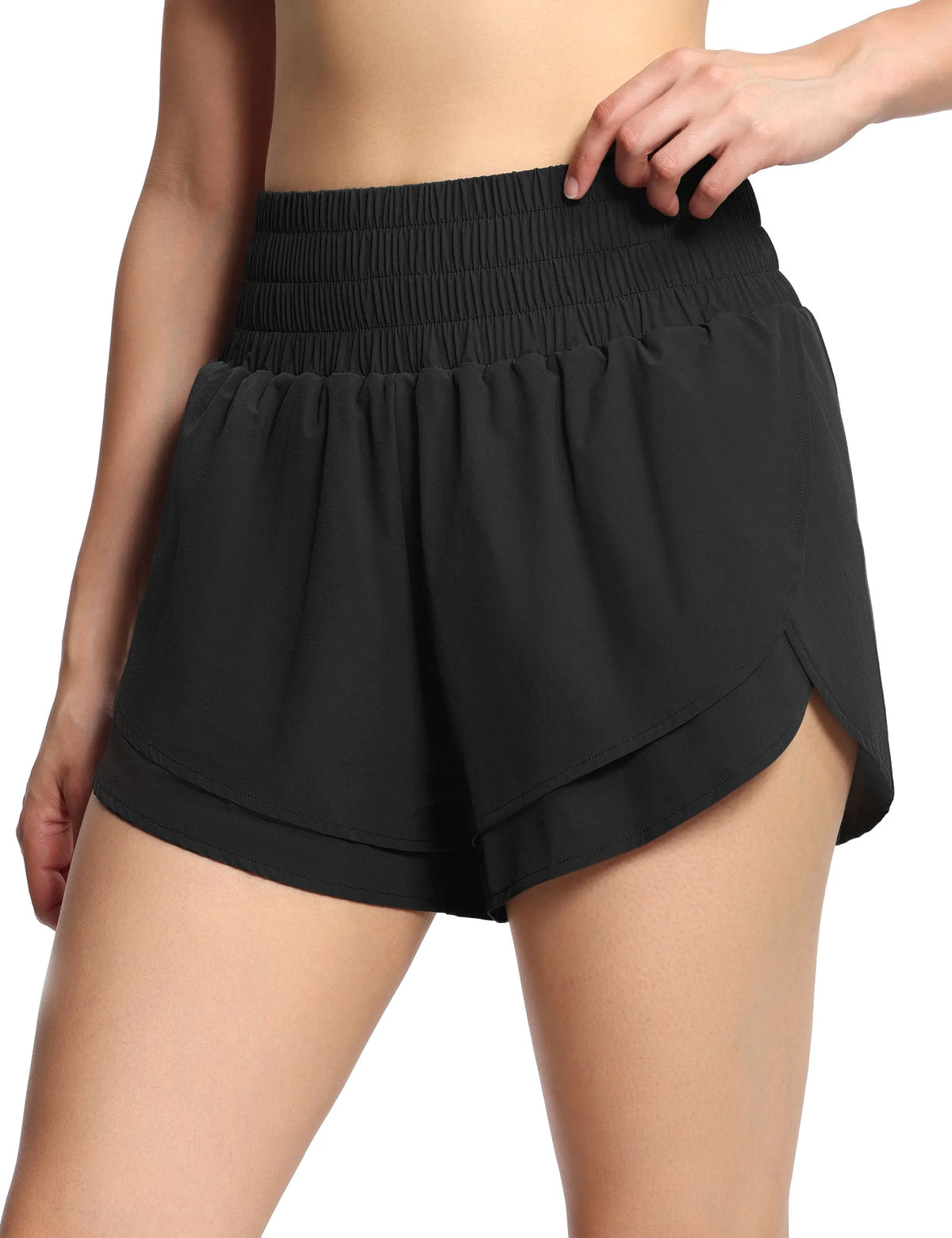 THE GYM PEOPLE Women's High Waisted Workout Shorts.